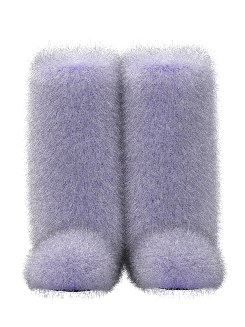 Purple Fur-tale Boots