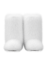 White Fur-tale Boots