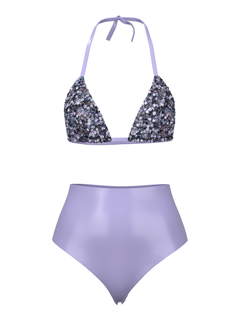 Glitter Swim in Purple