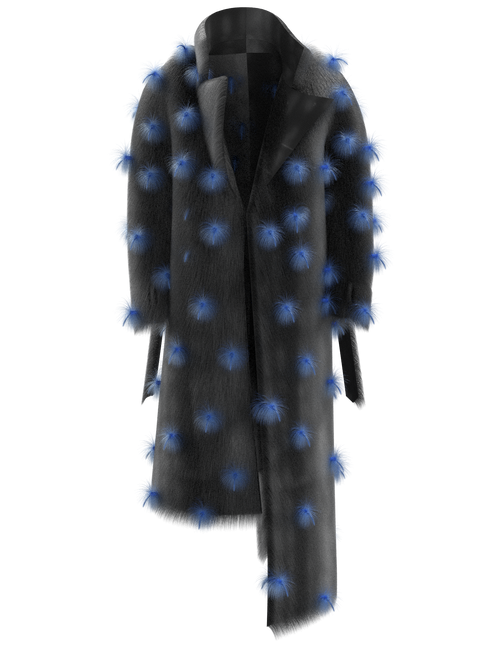 The Healer coat in blue