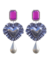 Purple Heart Earrings