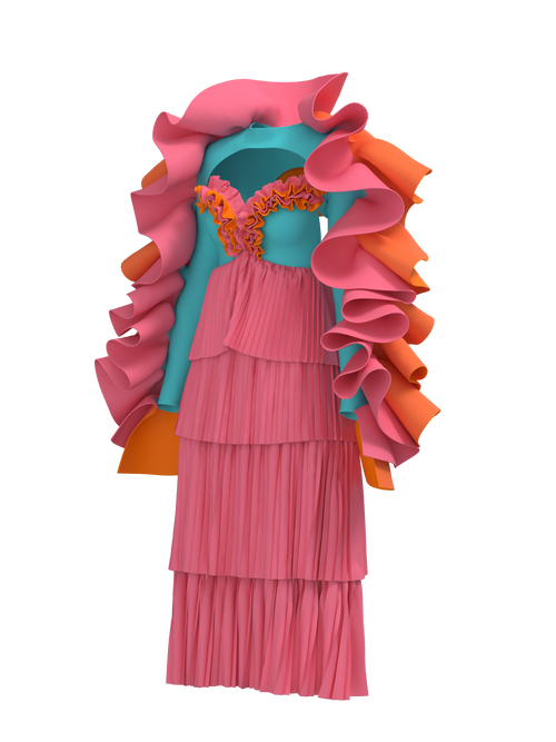Shelly Coral Dress