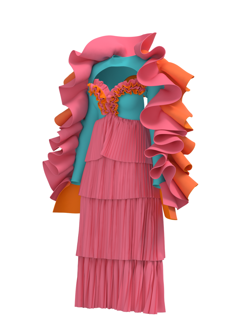 Shelly Coral Dress
