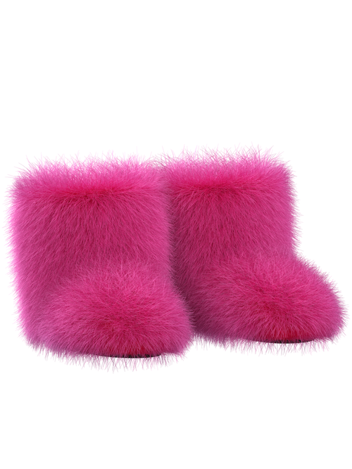 Pink Fur-tale Boots LOVE