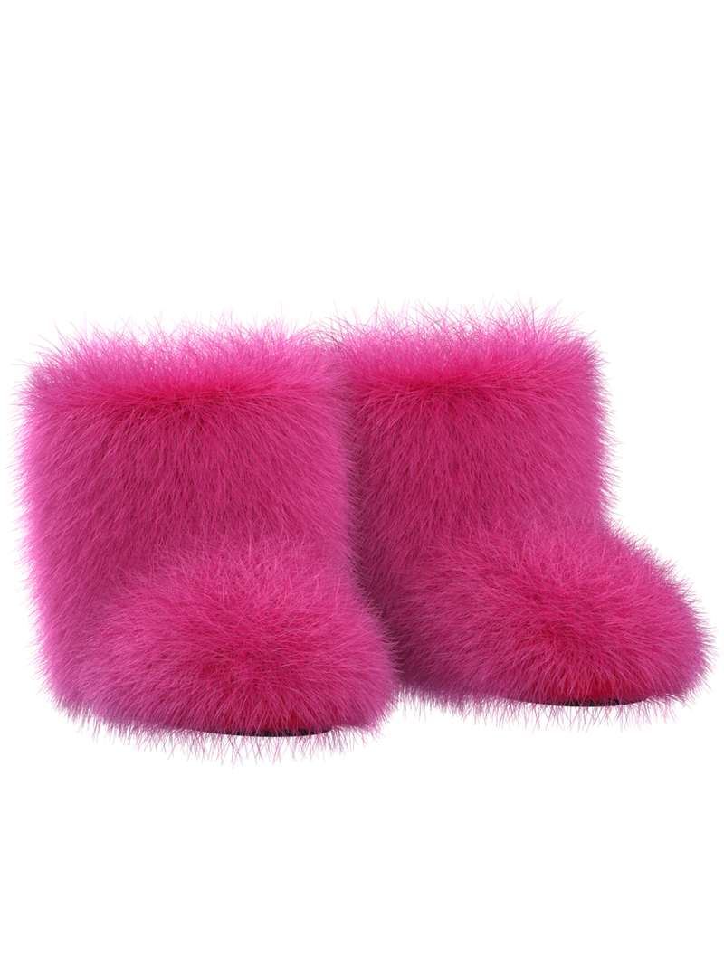 Pink Fur-tale Boots LOVE
