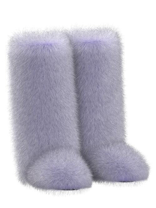 Purple Fur-tale Boots