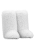 White Fur-tale Boots