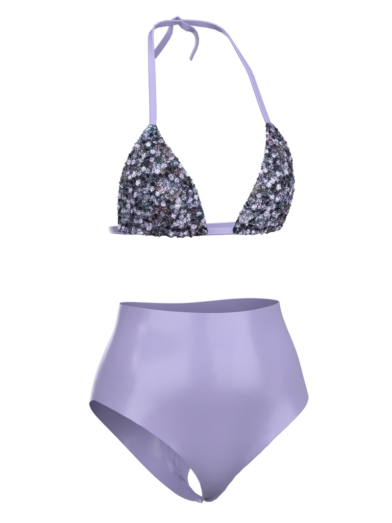 Glitter Swim in Purple