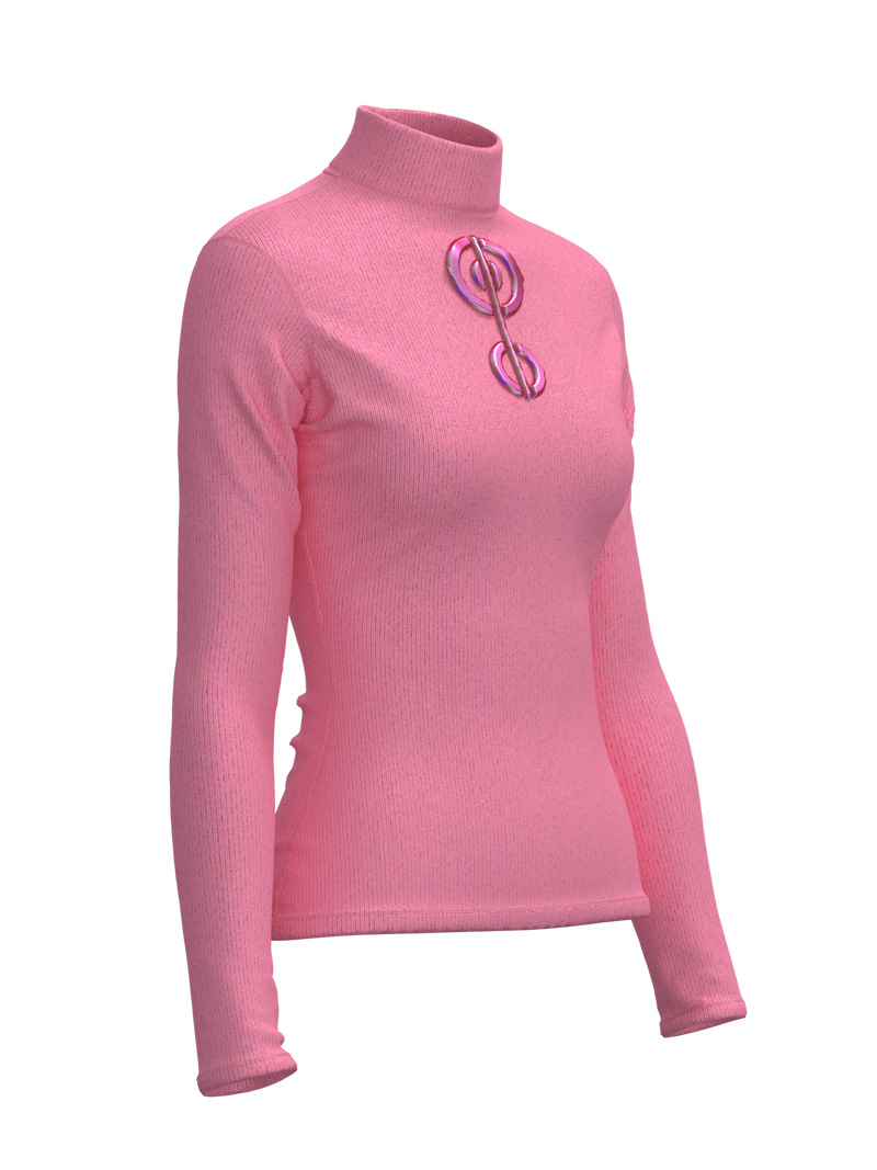 DIVER PINK TURTELNECK