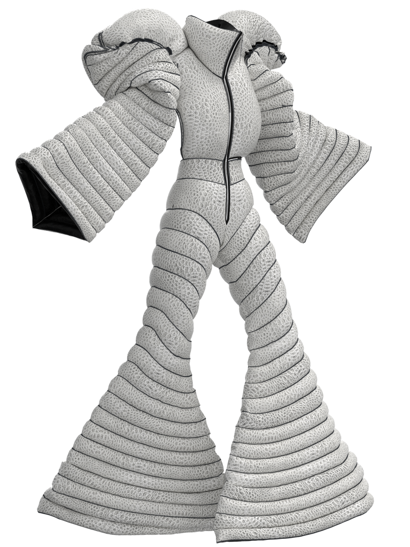 Athalia Lewartowski: overallwhite