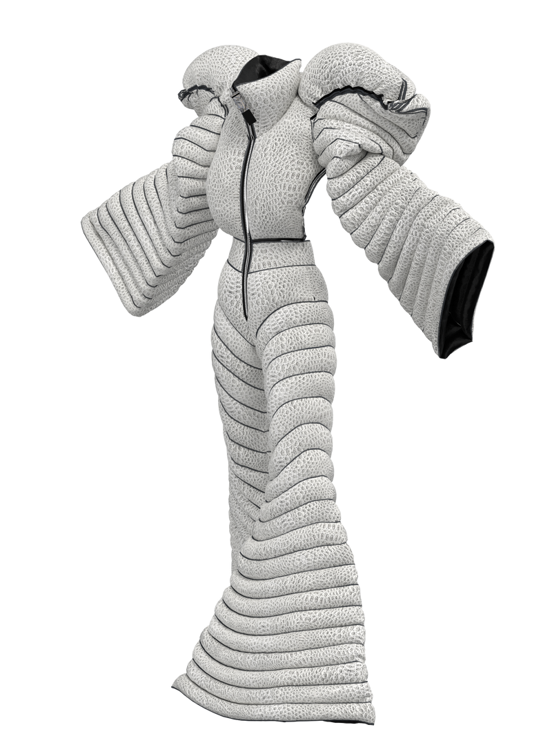 Athalia Lewartowski: overallwhite