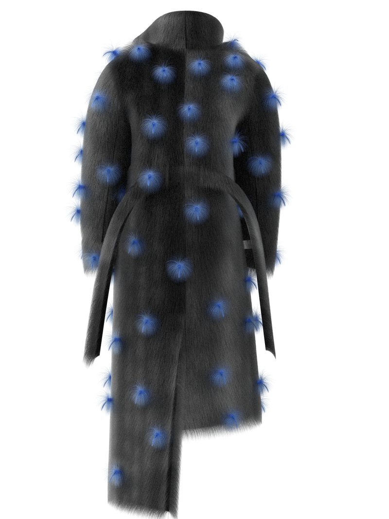 The Healer coat in blue