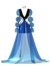 Armored blue dress