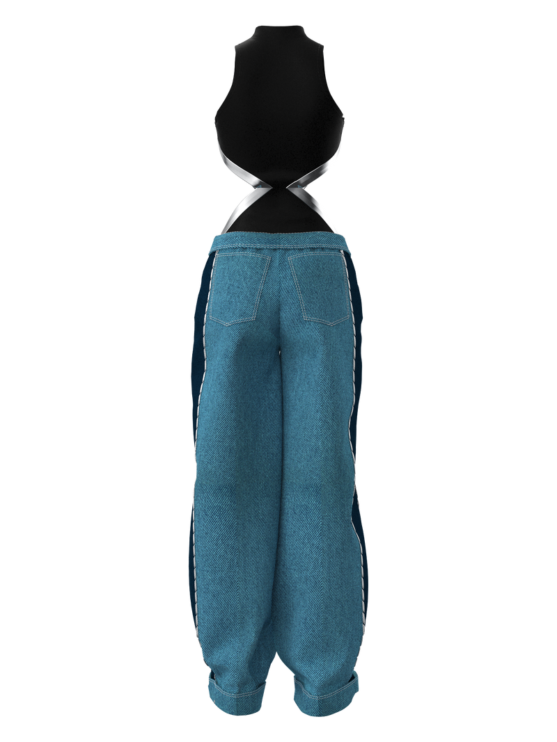 Armored bodysuit and jeans