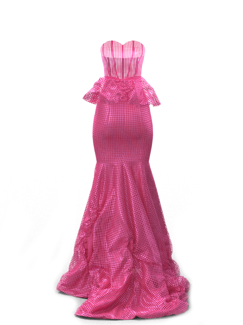 Corseted Blouse With Skirt