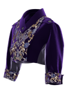 Purple Beaded Embroidery Jacket