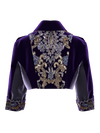 Purple Beaded Embroidery Jacket