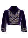 Purple Beaded Embroidery Jacket