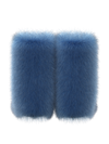 Blue fur-tale boots