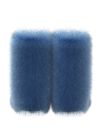 Blue fur-tale boots