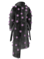 The Healer coat in pink