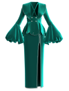 Opulent emerald co-ord set