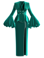 Opulent emerald co-ord set
