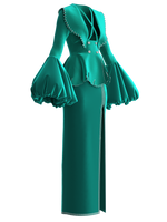 Opulent emerald co-ord set