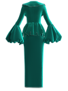 Opulent emerald co-ord set