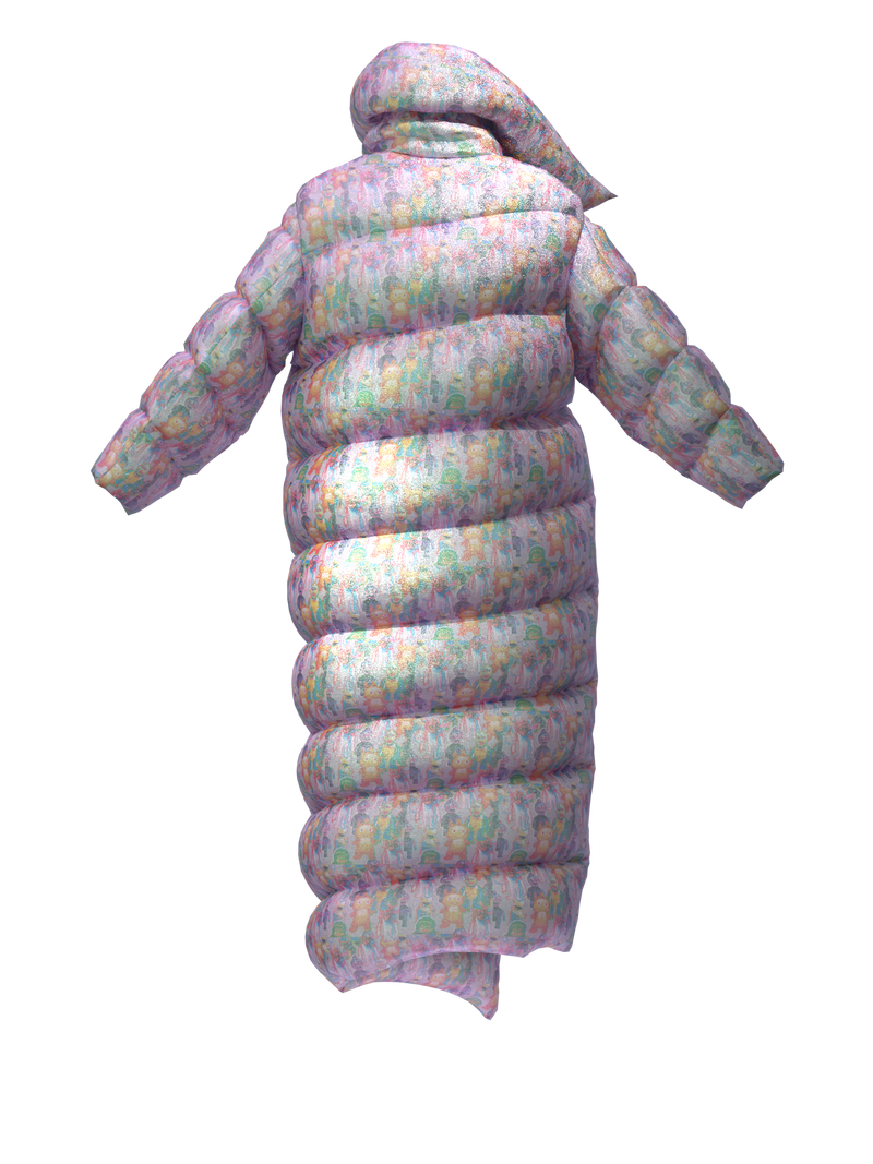 MONSTER Look 3 extralong puff jacket