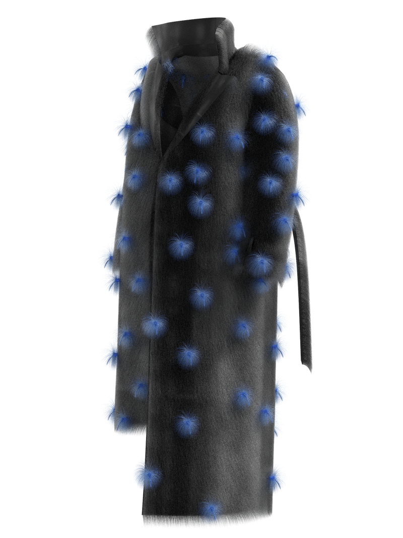 The Healer coat in blue