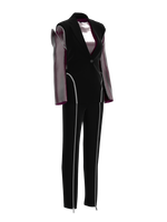 Black suit with zippers