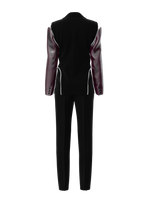 Black suit with zippers