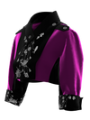 Magenta Embroidered Jacket