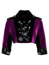 Magenta Embroidered Jacket