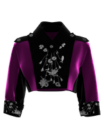 Magenta Embroidered Jacket