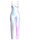 LGBTQ PLAYSUIT Silver Irridescent