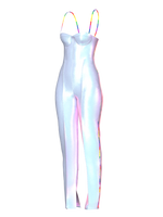 LGBTQ PLAYSUIT Silver Irridescent