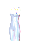 LGBTQ PLAYSUIT Silver Irridescent