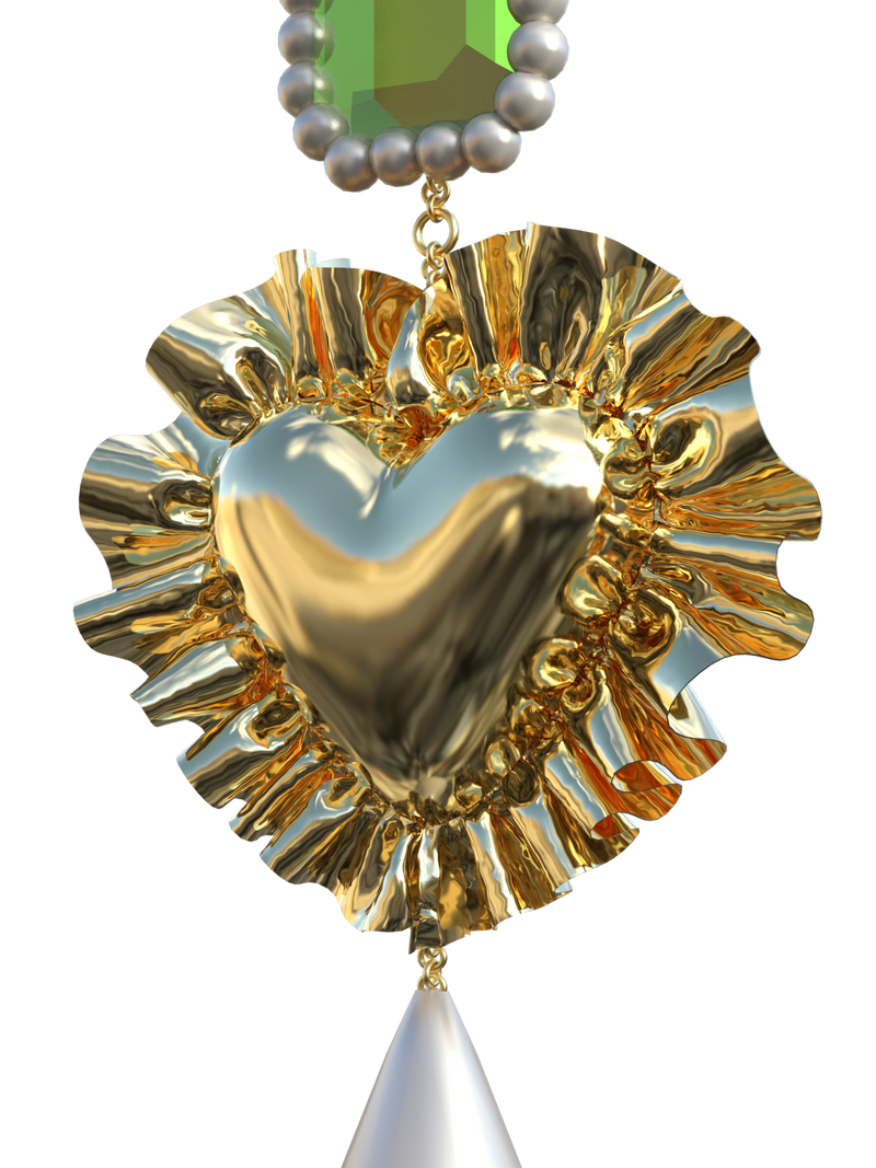 Golden Heart Earrings