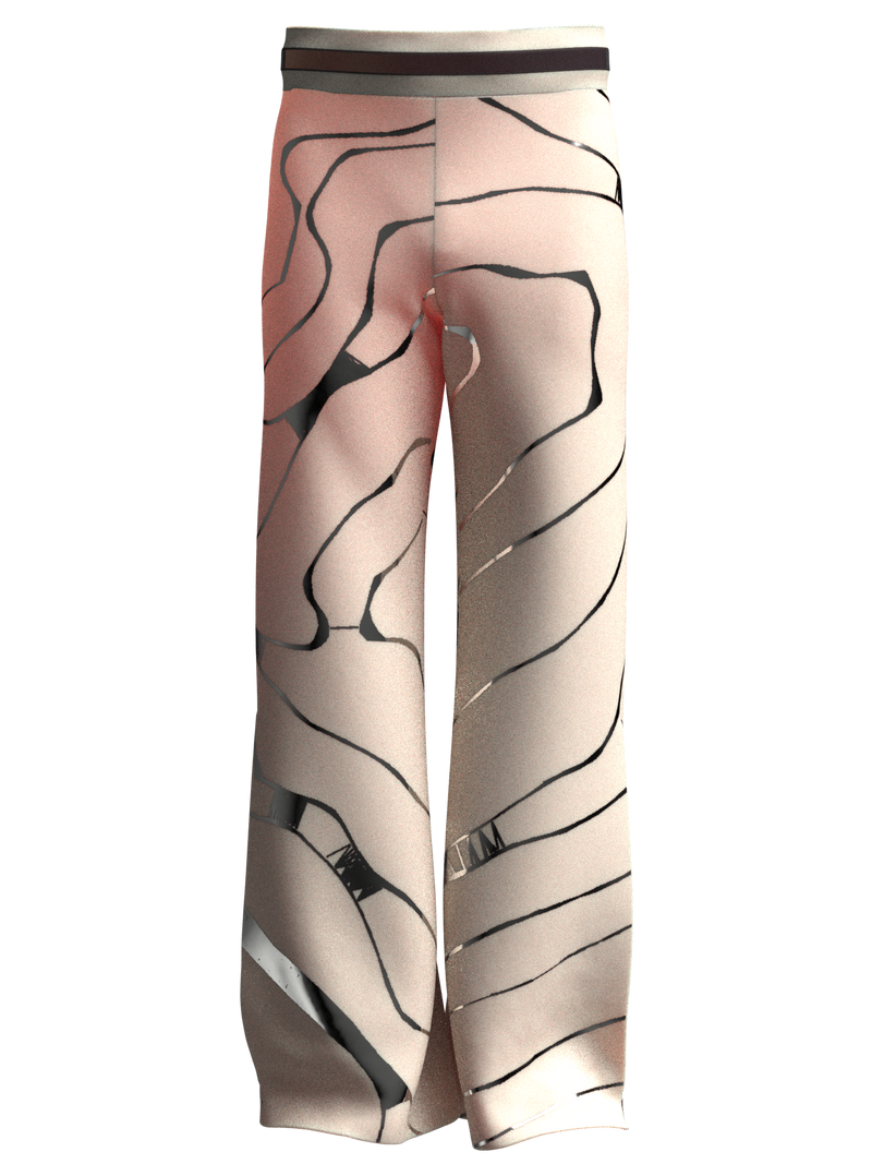 Trousers aniconic light pink