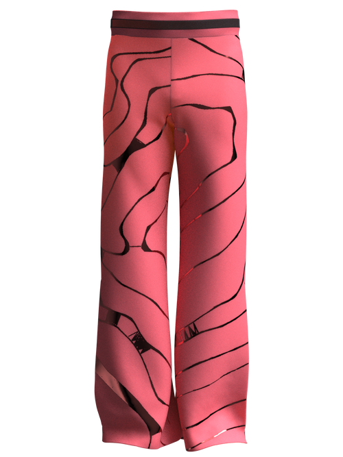 Trousers aniconic pink