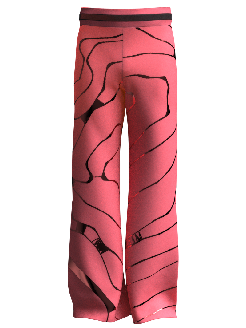 Trousers aniconic pink