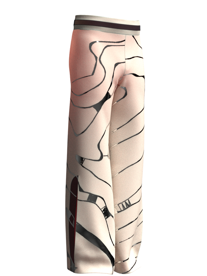 Trousers aniconic light pink