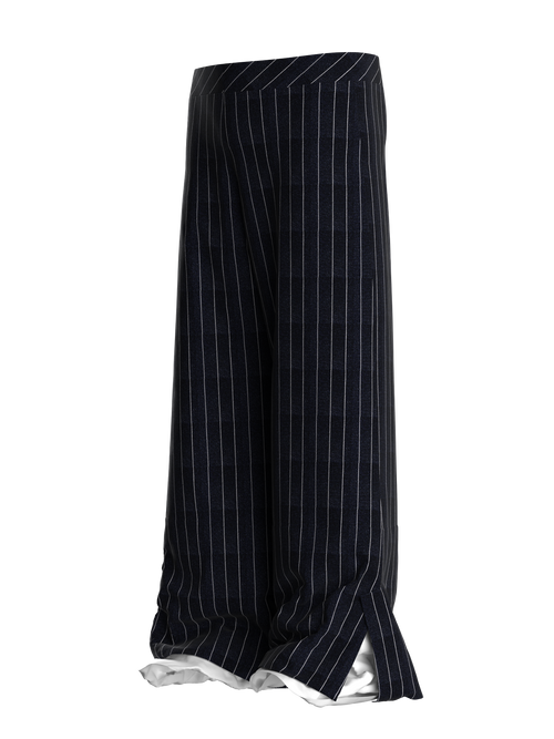 LORENZO LA COMMARE PINSTRIPED TROUSERS