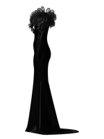 BlackRoseEveningGown