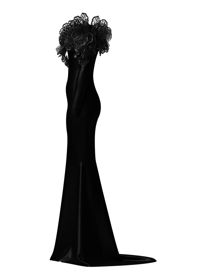 BlackRoseEveningGown