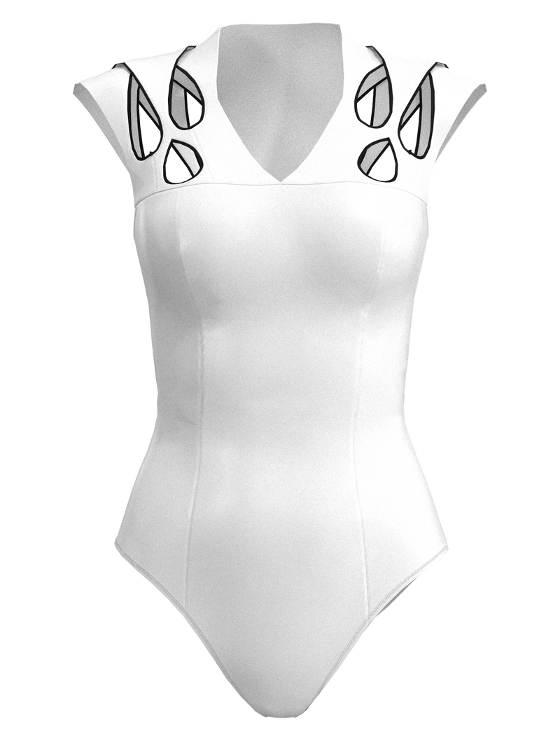 Exude Leotard White