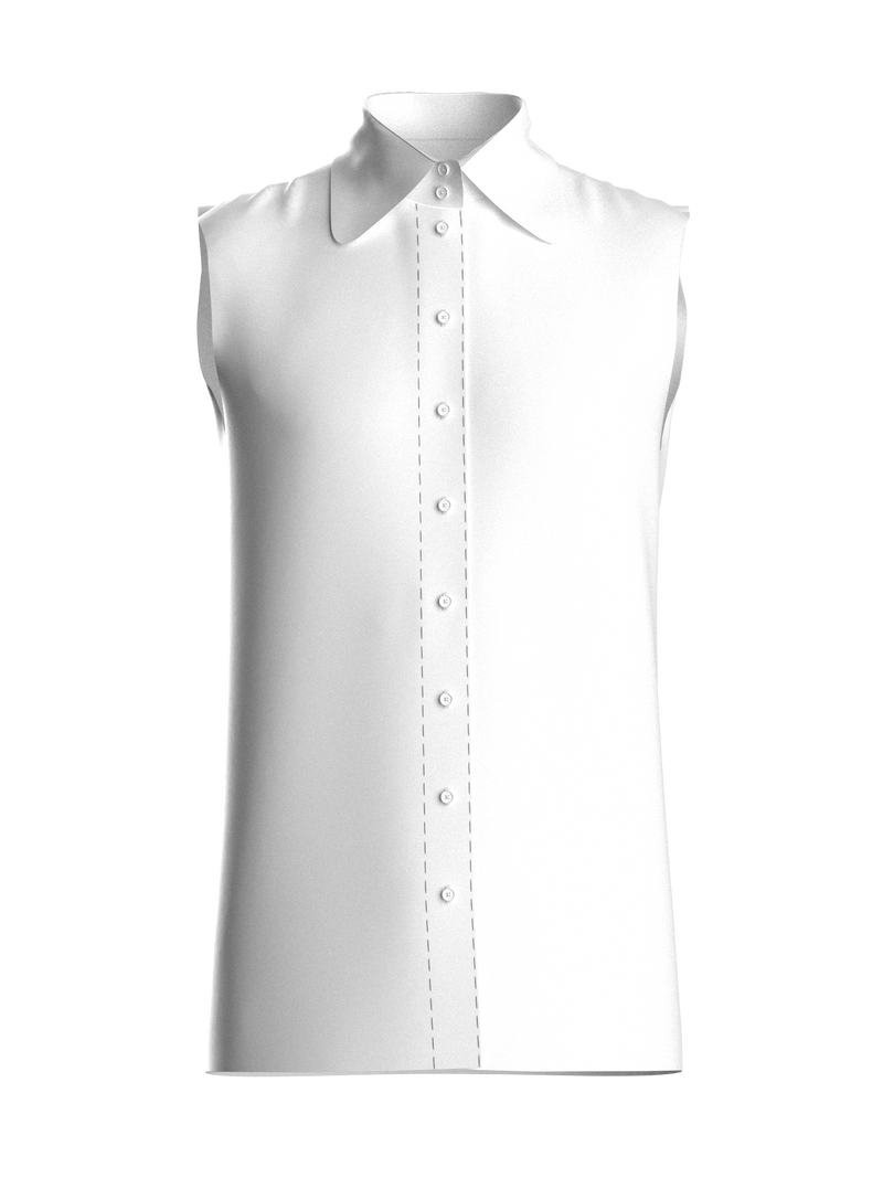 LORENZO LA COMMARE SLEEVELESS SHIRT