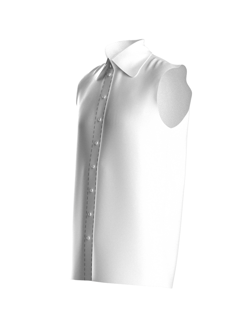 LORENZO LA COMMARE SLEEVELESS SHIRT